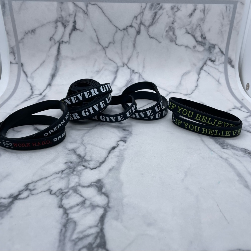 Motivational Silicone Band Bracelets Exercise
